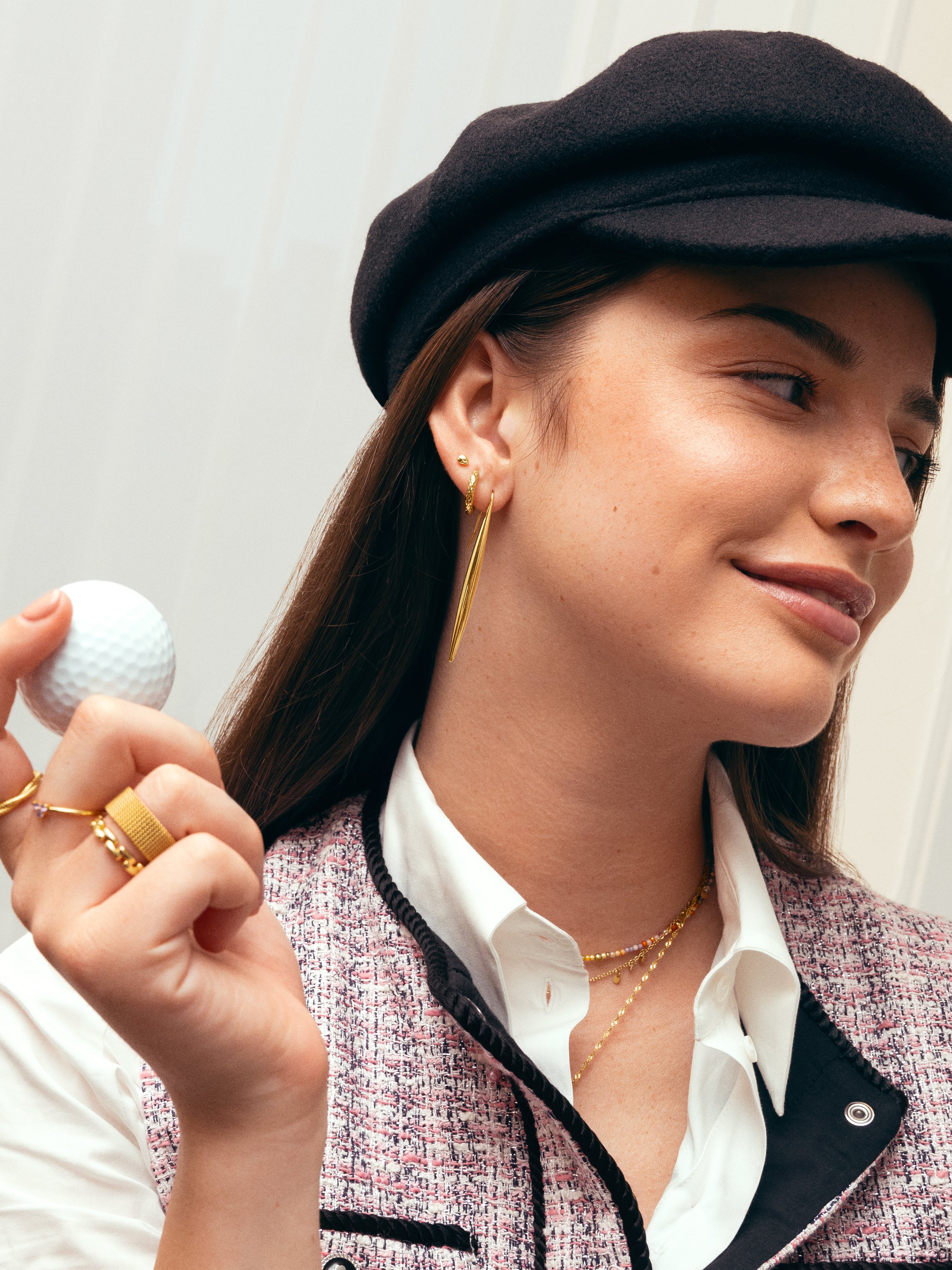 Irati Stainless Steel Gold Earrings