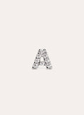 Letter Sparks Silver Single Earring