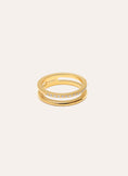 Bibiana Stainless Steel Gold Ring