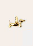 Teckel Dog Enamel Black Gold Charm