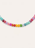 Collar Bloom Stones Acero Baño Oro