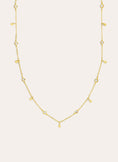 Mini Spark Drop Gold Necklace