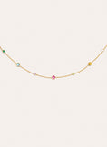 Orbit Multicolor Stainless Steel Gold Necklace