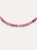 Rosé Stones Stainless Steel Gold Necklace