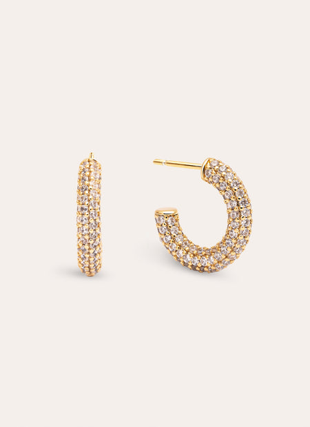 Vida Gold Hoop Earrings