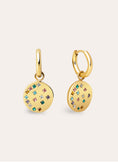 Bling Rainbow Stainless Steel Hoop Earrings
