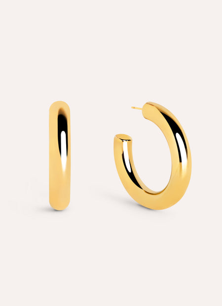 Cairo Hoop Gold Earrings