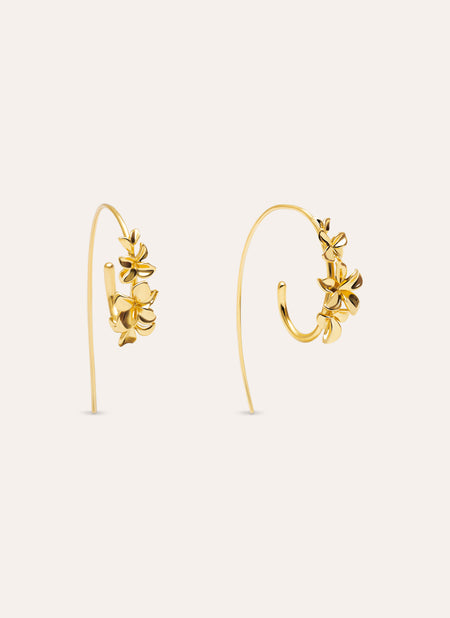 Gladiolo Gold Earrings