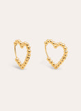 Pendientes Cora Dots Acero Baño Oro