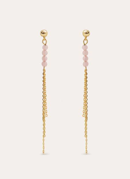 Falling Fairy Gold Earrings