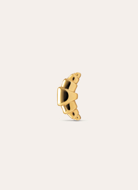Croissant Gold Single Earring