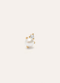 Pearl Spark Gold Single Earring