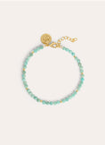 Pulsera Altea Dots Aquamarine Baño Oro