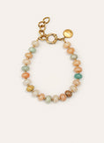 Ambar Stones Stainless Steel Gold Bracelet
