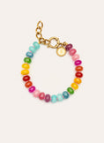 Pulsera Bloom Stones Acero Baño Oro