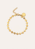 Pulsera Shells Acero Baño Oro