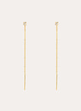 Pendientes Falling Spark Plata Baño Oro
