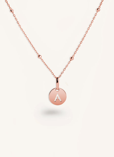 Mini Medallion Rose Gold Necklace