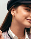 Pebble Gold Single Earring 