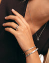 Anillo Doble Lines Acero