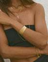 Brazalete Cordelia Acero Baño Oro