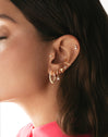 Pendiente Suelto Aro Starlight Plata Baño Oro