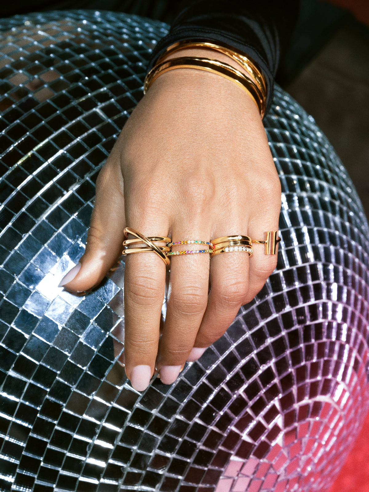 Trinity Ring Edelstahl mit 18kt Goldbeschichtung - vista 6