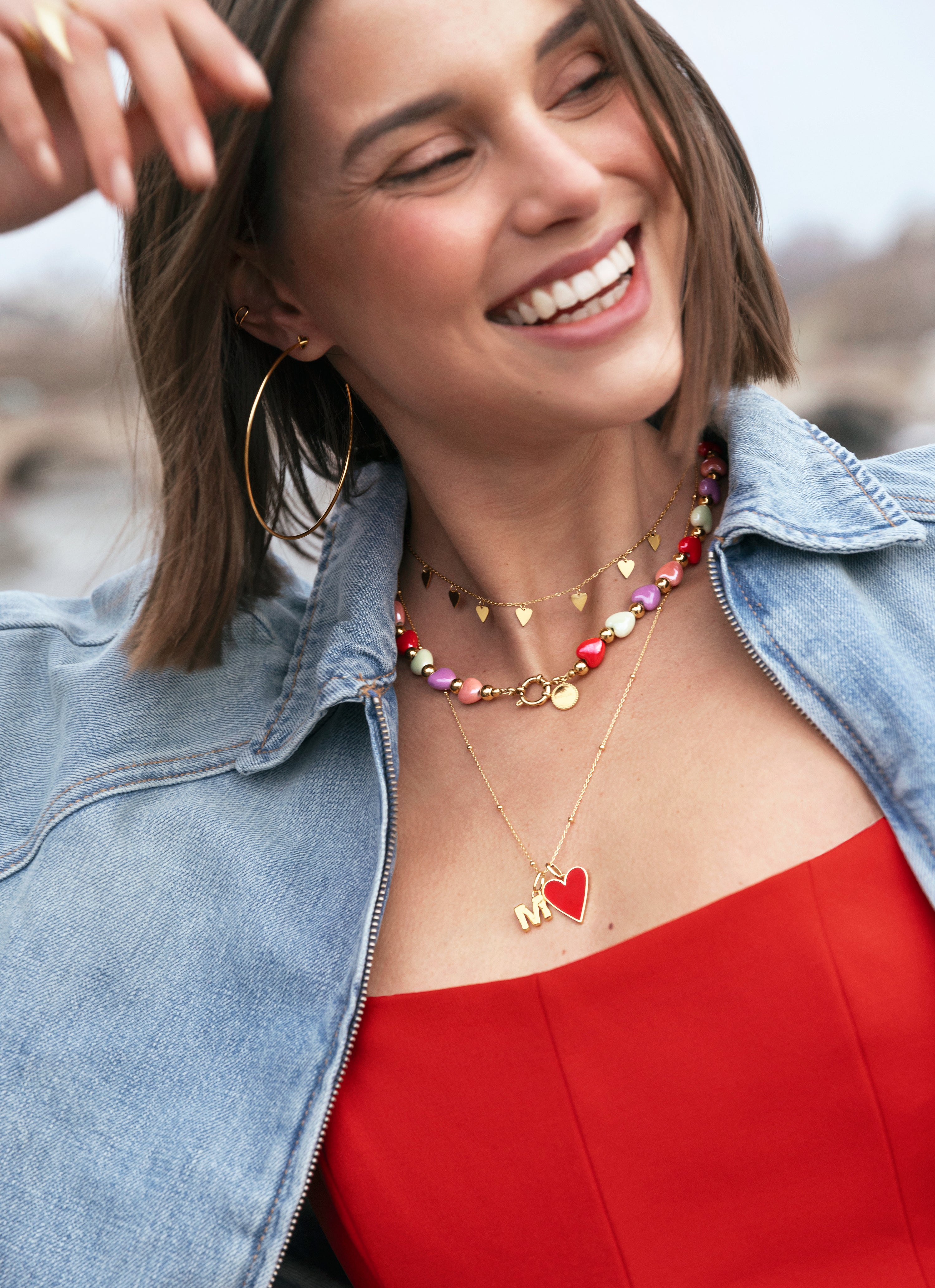 Collar Passion Acero Baño Oro