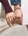 Anillo Eterna Sparks Baño Oro