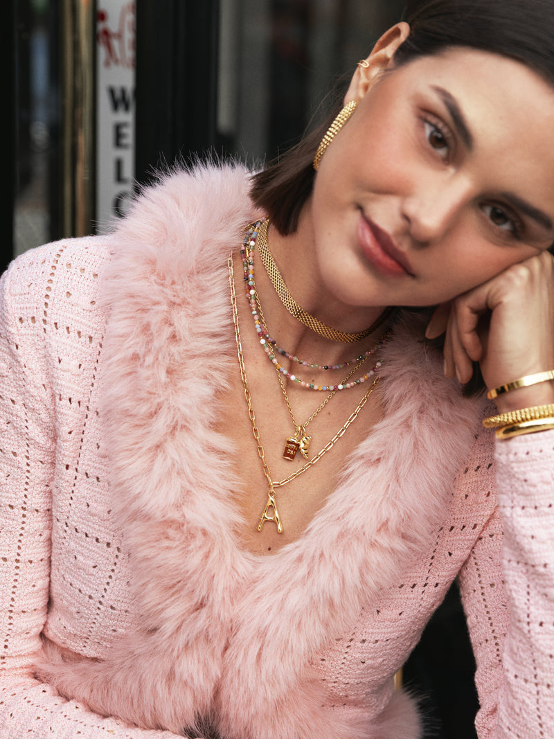 Croissant Gold Charm