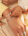 Pulseira Mamá Heart Prata