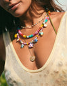 Oceánic Colors Necklace Steel Gold Plated