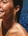 Boucles D'oreilles Zafira Shells Acier Plaqué Or