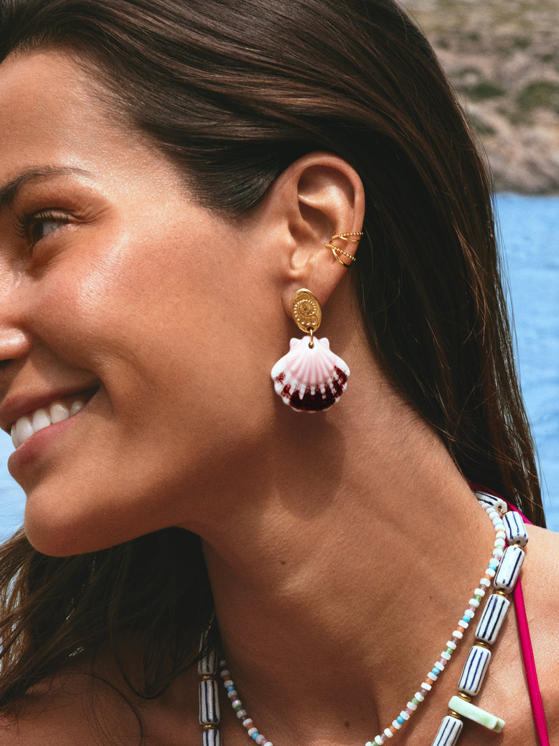 Sira Hoop Earrings Gold Plated Steel