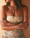 Collier Bali Stones Acier Plaqué Or