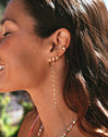 Long Lía Gold Single Earring 