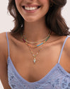 Halskette Joy Colors Edelstahl 18kt vergoldet