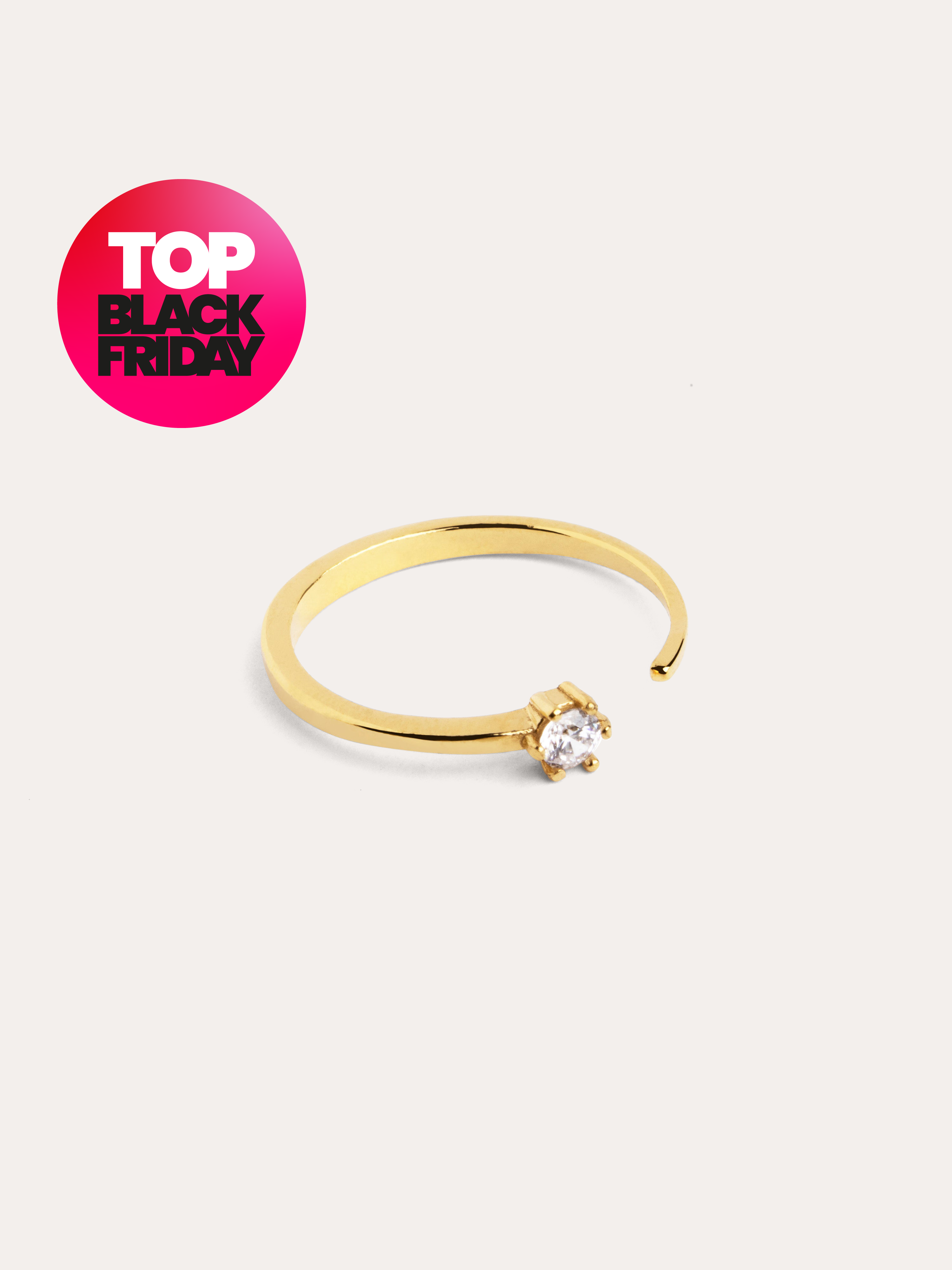 Anillo Sophie Plata Baño Oro