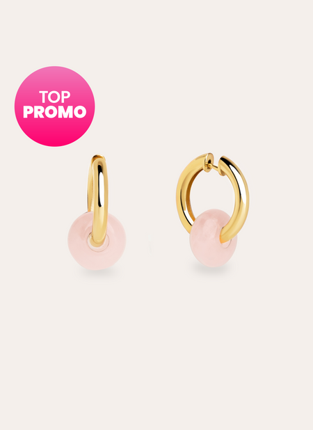 Carmen True Rose Gold Hoop Earrings