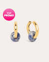 Pendientes Aro Carmen True Marine Acero Baño Oro