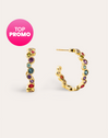 Bubbles Gold Hoop Earrings