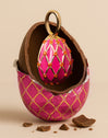 Charm Easter Egg Pink Baño Oro