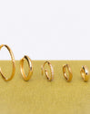 Swirl Stainless Steel Gold Earrings 