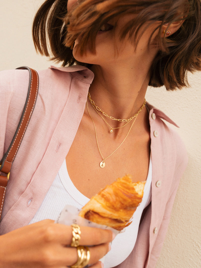 Chic Stainless Steel Gold Necklace