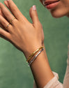 Sugarcane Stainless Steel Gold Bracelet 