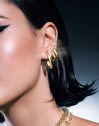 Lightning Bolt Gold Single Earring