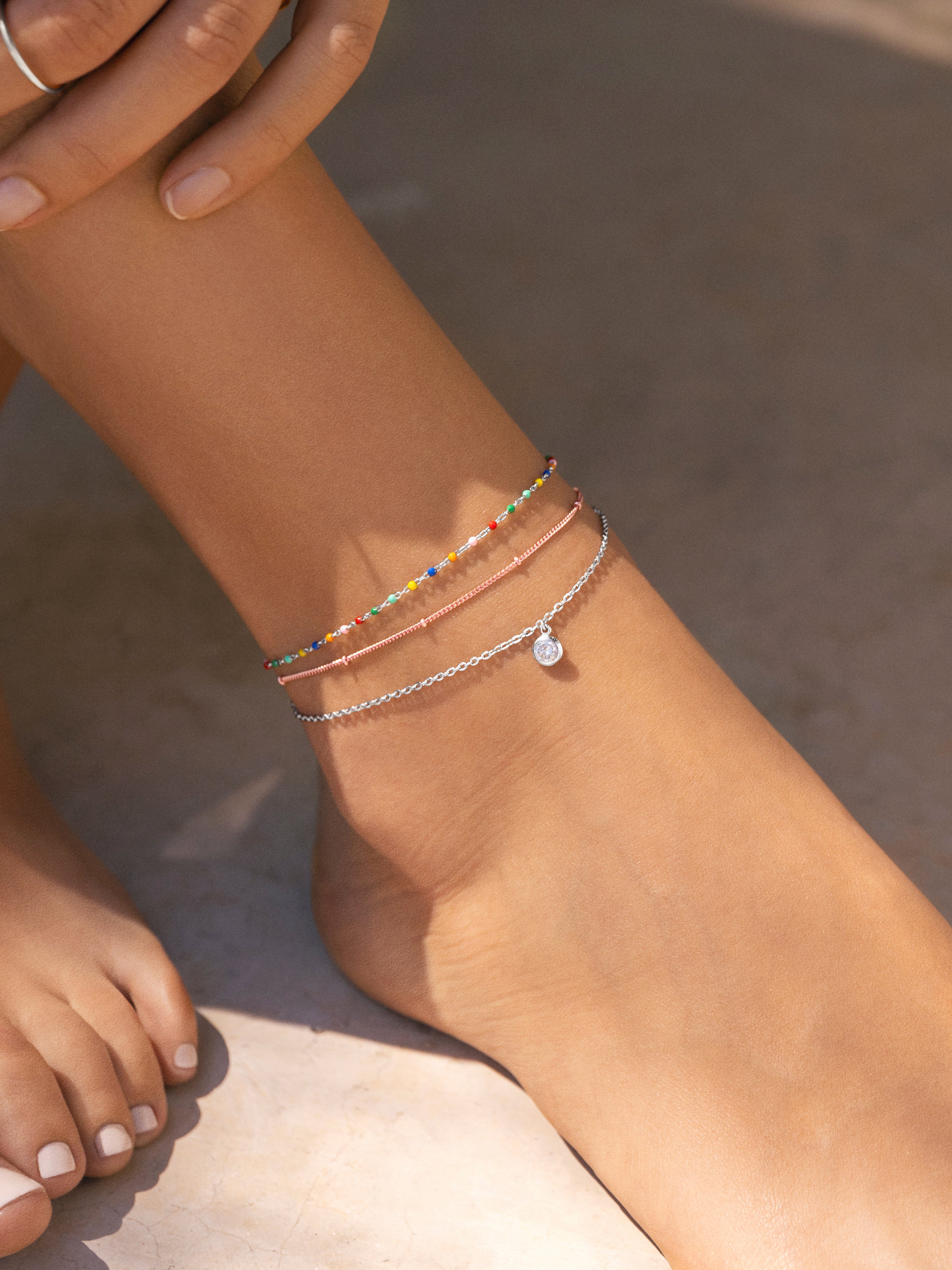 Freedom Silver Anklet