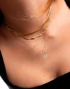 Letter Spark Gold Charm