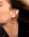 Single Hoop Earring Klein Spark M Gold Plated