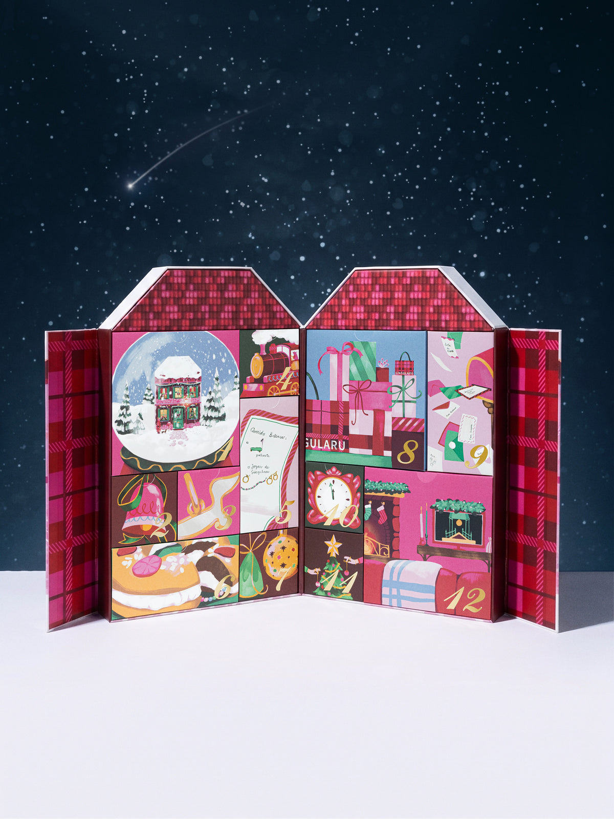 Calendario de Adviento La Casa de la Navidad - puesto en modelo